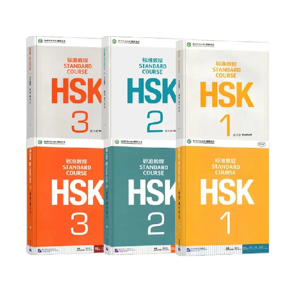 HSK Standard Course Textbooks and Workbooks Level 1-3 (6 Books Total) – Learn Chinese with Pinyin