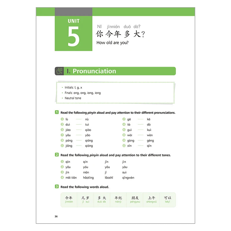 Great Wall Chinese Essentials in Communication Workbook 1 2nd Edition Learn Hanyu Pinyin Book