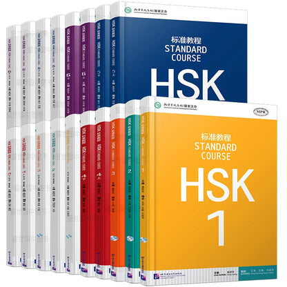 HSK Standard Course Textbooks and Workbooks Level 1-6 (18 Books Total) – Learn Chinese with Pinyin